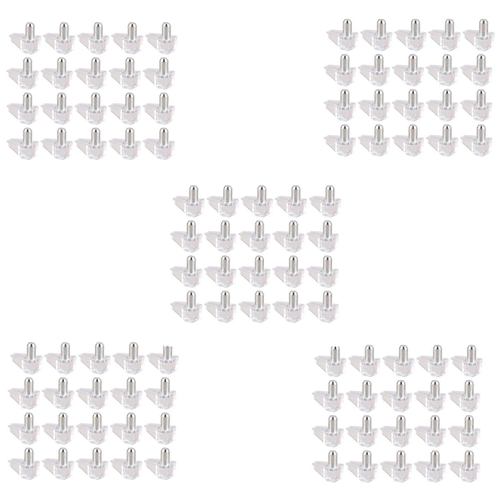 5 mm Pin Shelf Support Shelf Studs Strong Support 100 Pcs, Transparent