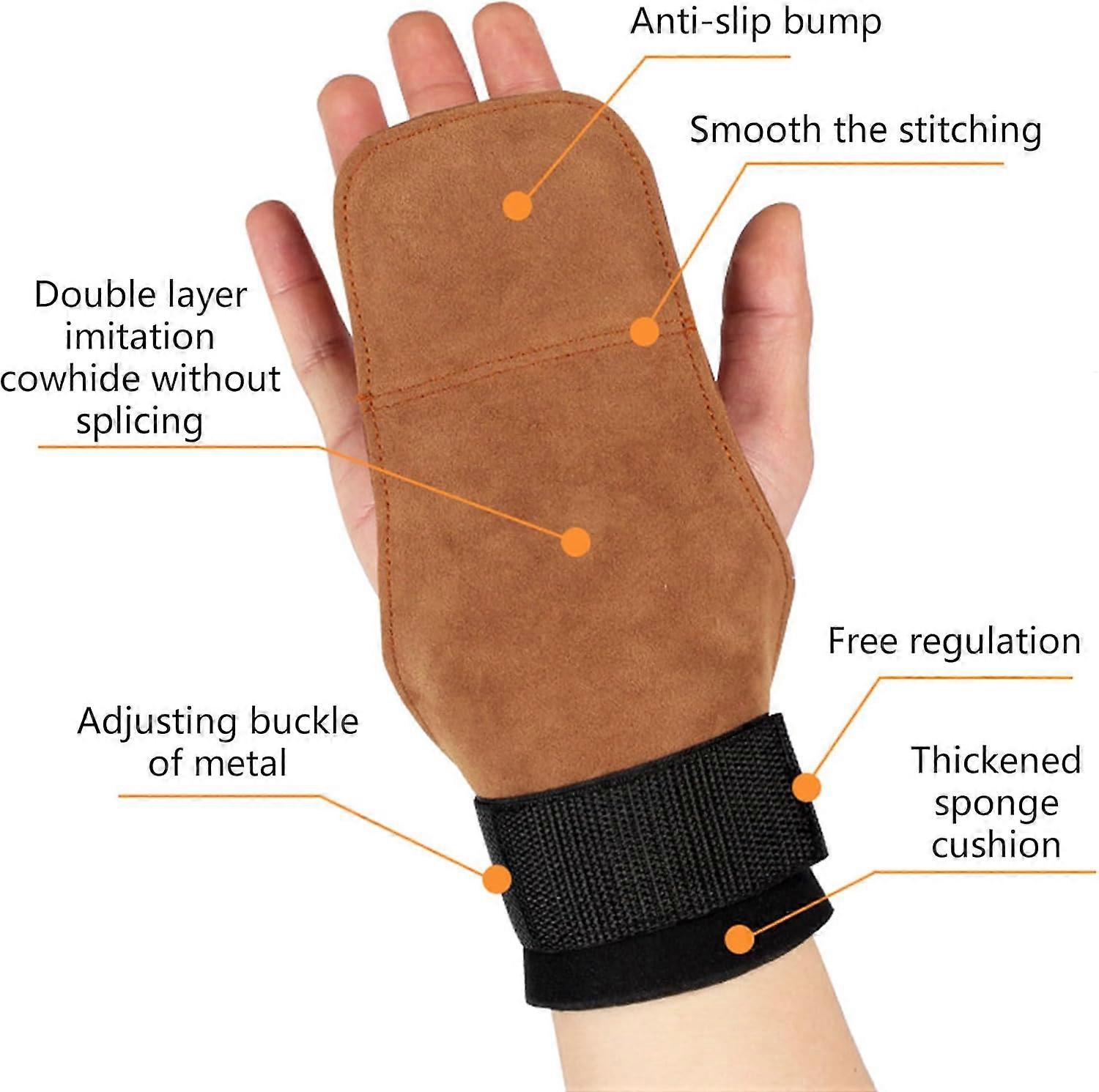 Weight Lifting Straps with Grip Pads and Adjustable Wrist Support for Gym Training