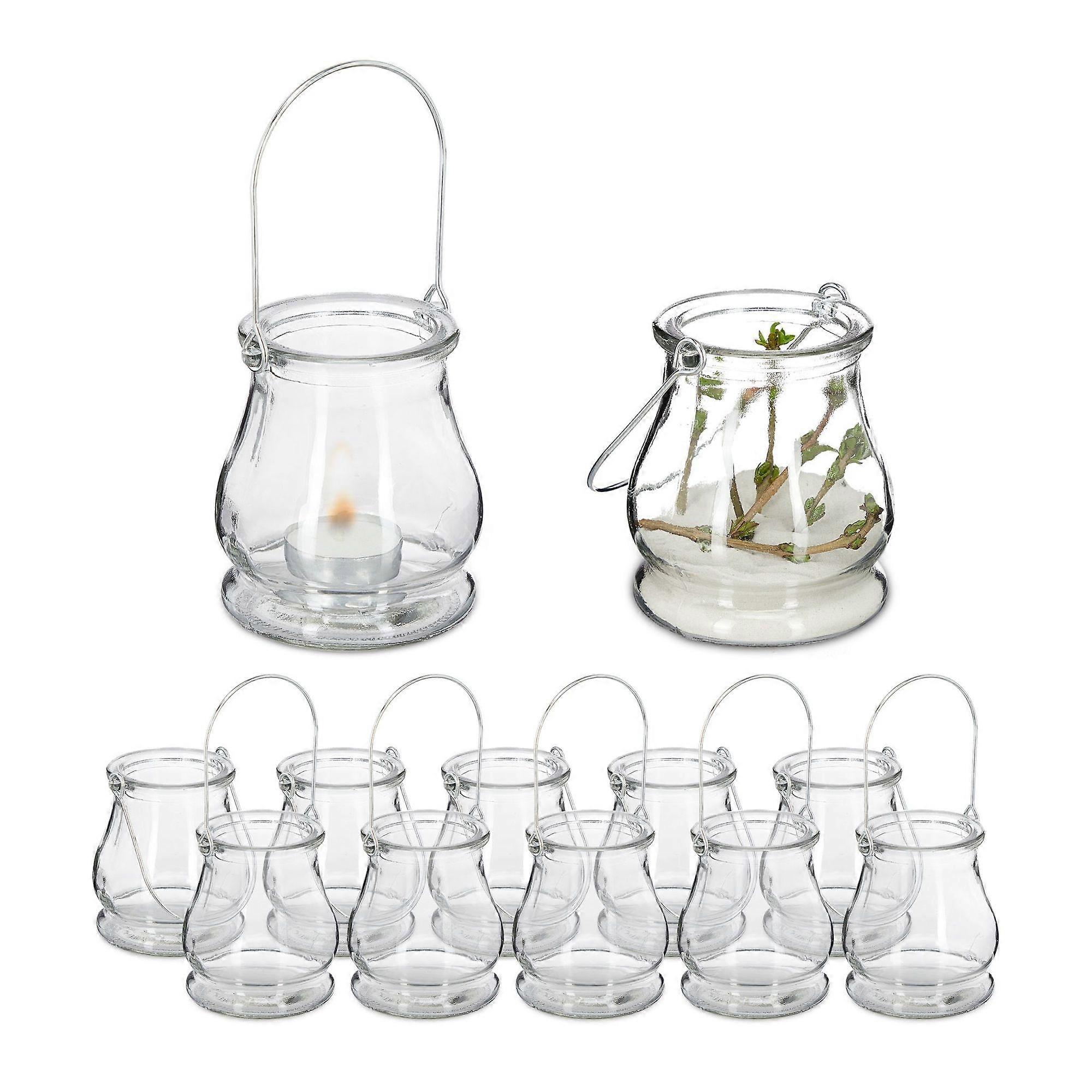 Transparent set med 12 lyktor