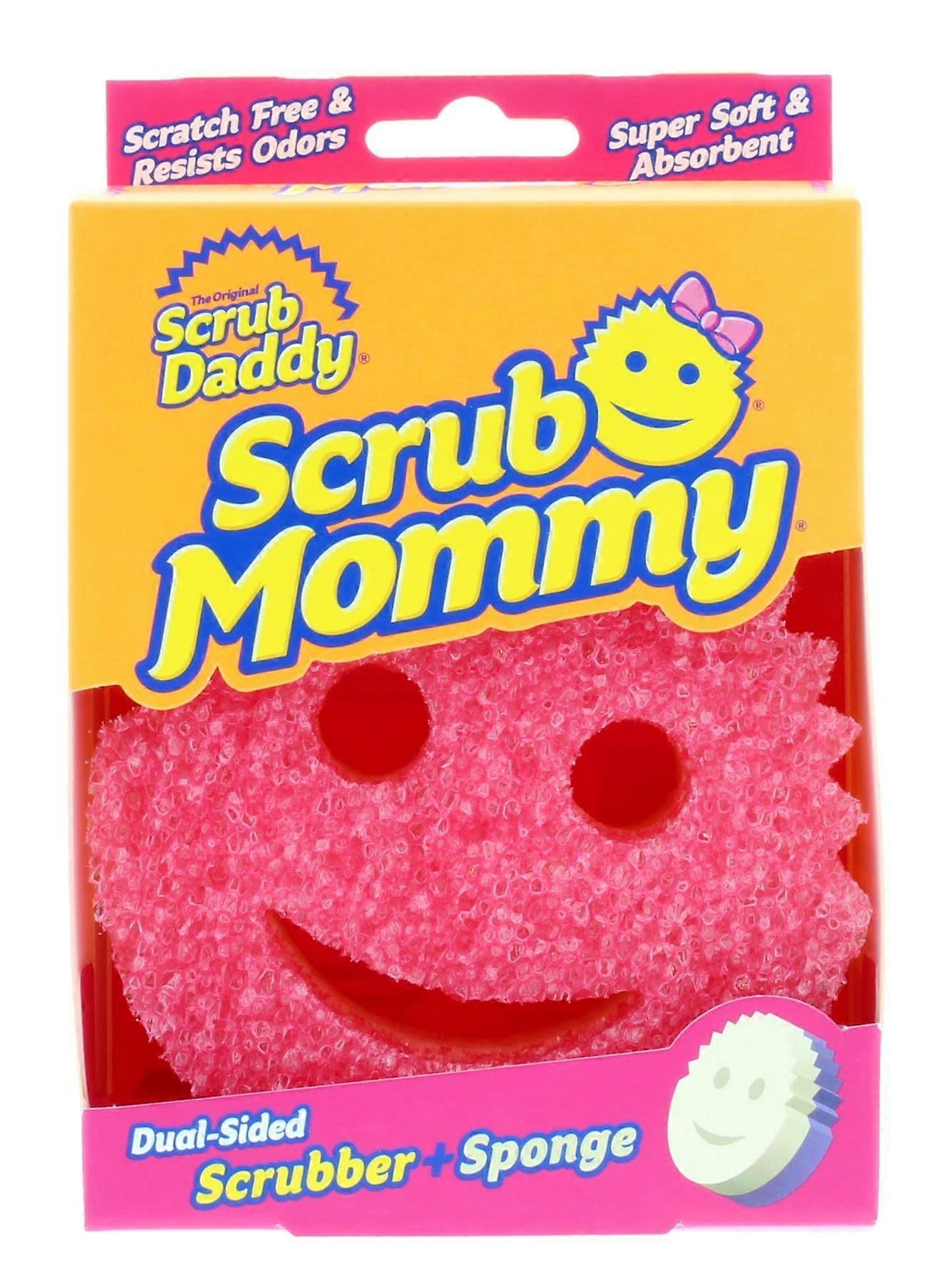 Scrub Mommy Dual-Sided Scrubber & Sponge Pink
