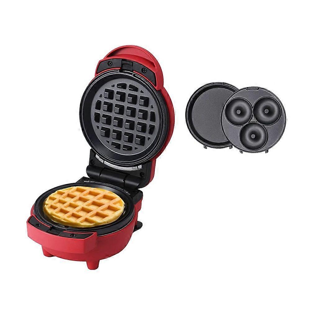 Multifunctional Waffle Cake Maker Non-Stick Skillet Donut Maker Double-Sided Heating Home Breakfast