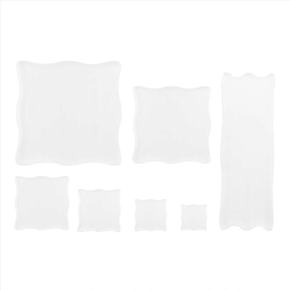 7 Pieces Clear Stamp Blocks, Acrylic Stamping Blocks Tools Set