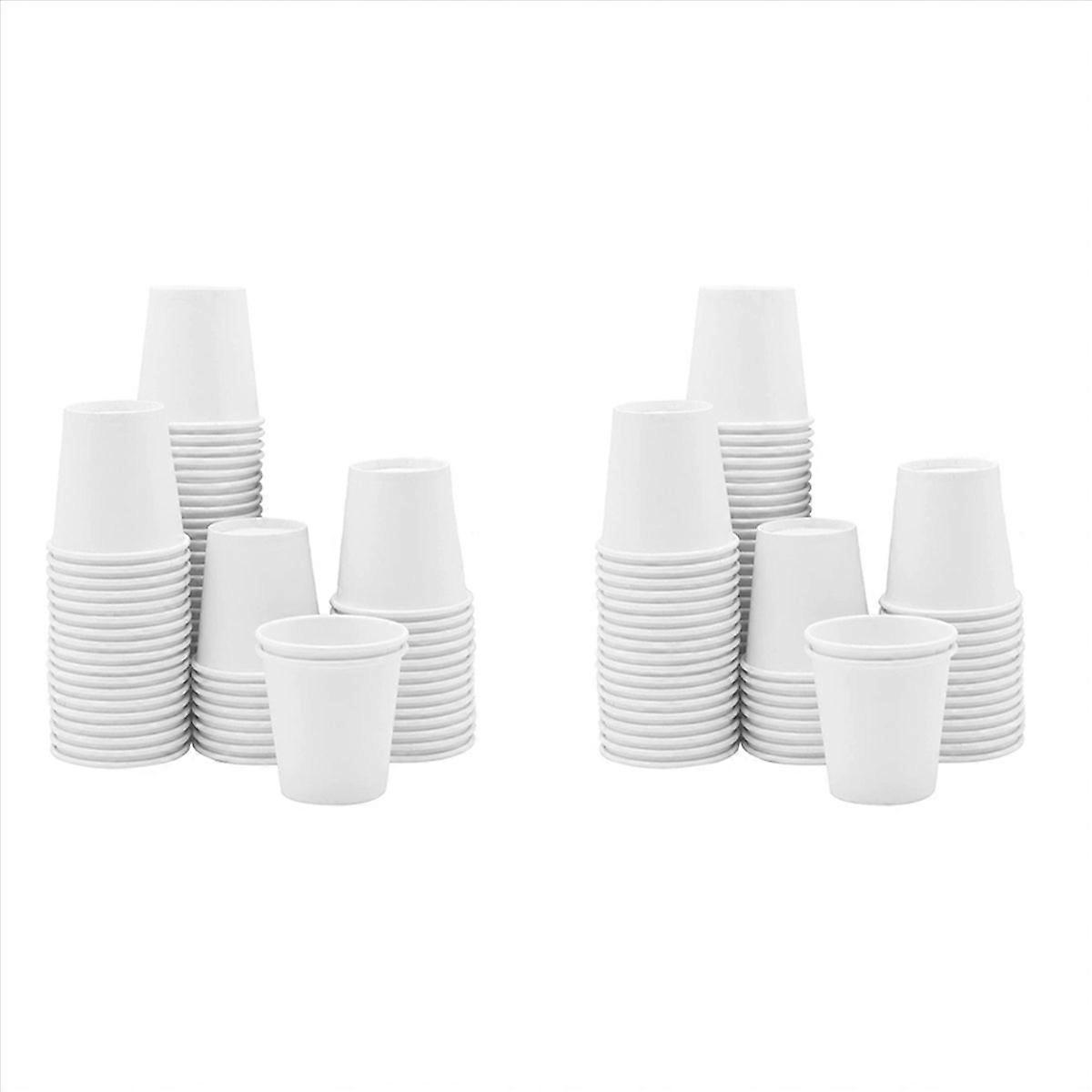 Vitpappersmuggar, Litet engångsbadrum, Espresso, Munvattenkoppar Dispenser, Engångskoppar, (2