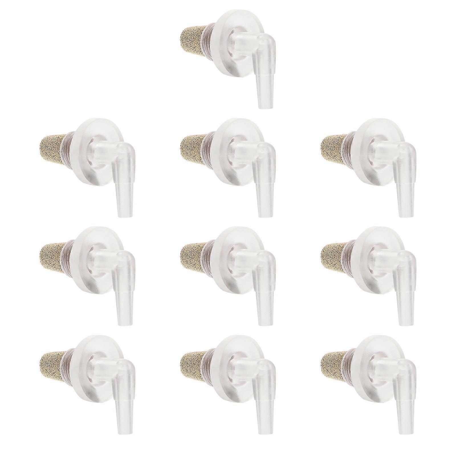 Oxygen Diffuser Acrylic Fish Tank Air Stone for Aquarium 10Pcs