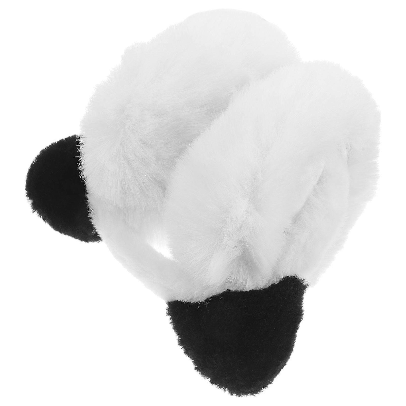 Ear Muff Plush Panda Design for Winter Warm Foldable Kids Ear Warmer