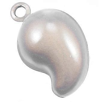 Brass Craft Jingle Bell for Decoration 1Pcs White Magatama Shape Bell