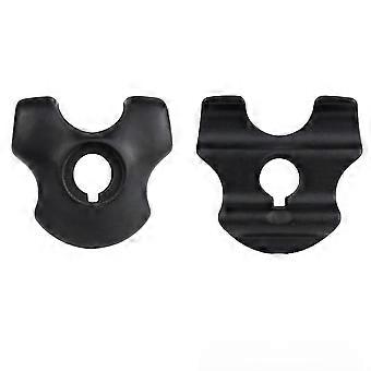 2PCS Bike Seatpost Clamp Steel Bicycle Seat Pipe 7x9mm Ultralight Oval/Round Sadde Tube Clips With Screw Compatible with Carbon Saddle Rails