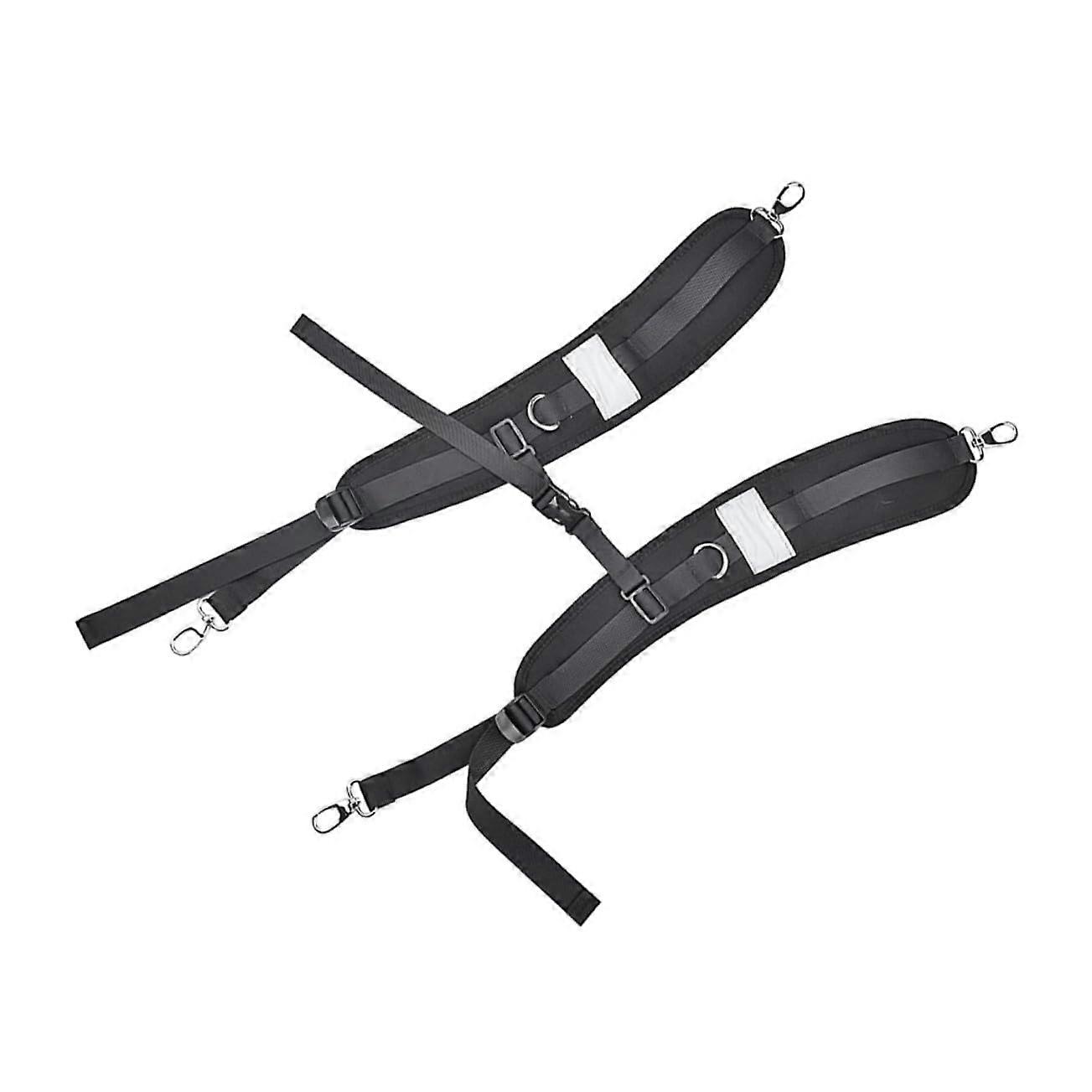 Double Shoulder Replacement Backpack Straps Adjustable with ShockAbsorbing Padding for Hiking