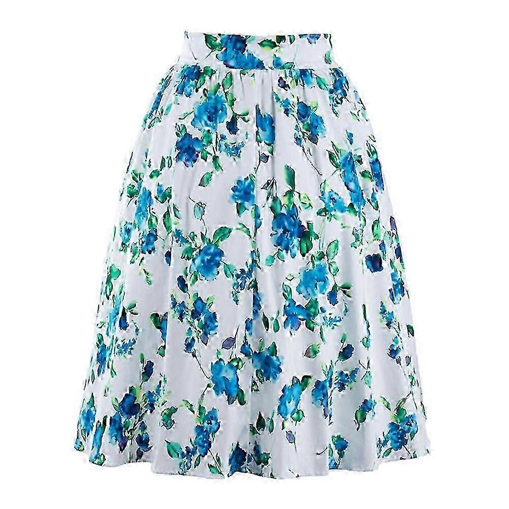 Summer Lemon Print Falda Moda