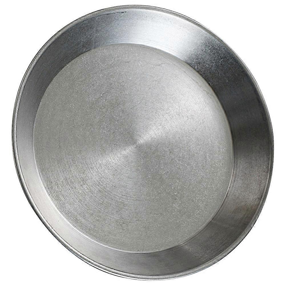 Silver Flat Bottom Pizza Serving Tray for Household Use Multi-Function Baking Accessory