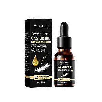 Rímel de Óleo de Mamona, Espessante e Hidratante Natural Long Jet Black Curling Rímel Suave
