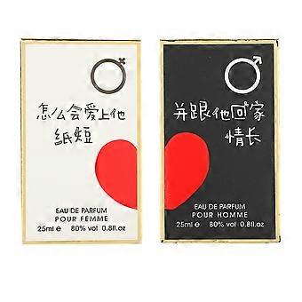 2Pcs 25ML Fresh Couple Parfyme Longlasting Elegant Fragrance Flower Frukt Duft Parfyme