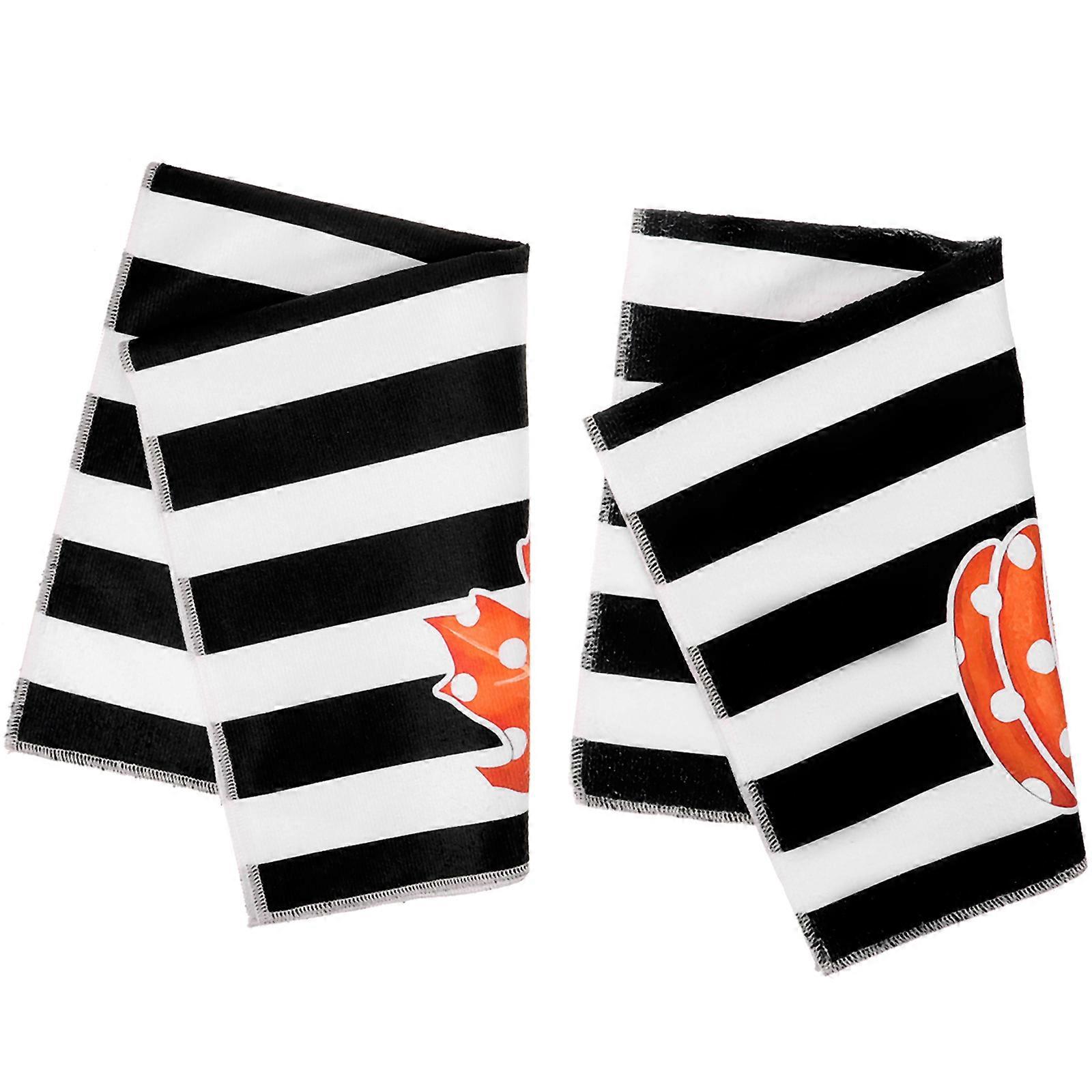 Fall Towel Kitchen Dish Cloths for Quick Absorbent Cleaning 2Pcs Microfiber