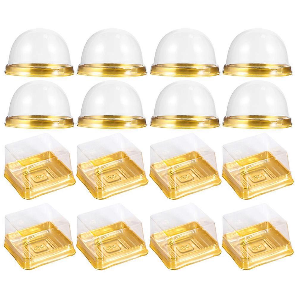 Assorted Color Cake Packing Cases for Storage 100Pcs Clear Cupcake Boxes