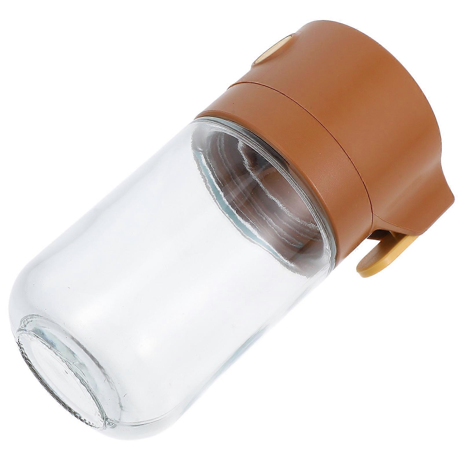 Glass Spice Jar Salt Dredge Shaker with Precision Function for Kitchen