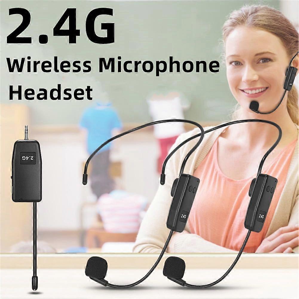2.4G wireless microphone amplifier/headphone wireless microphone, suitable for