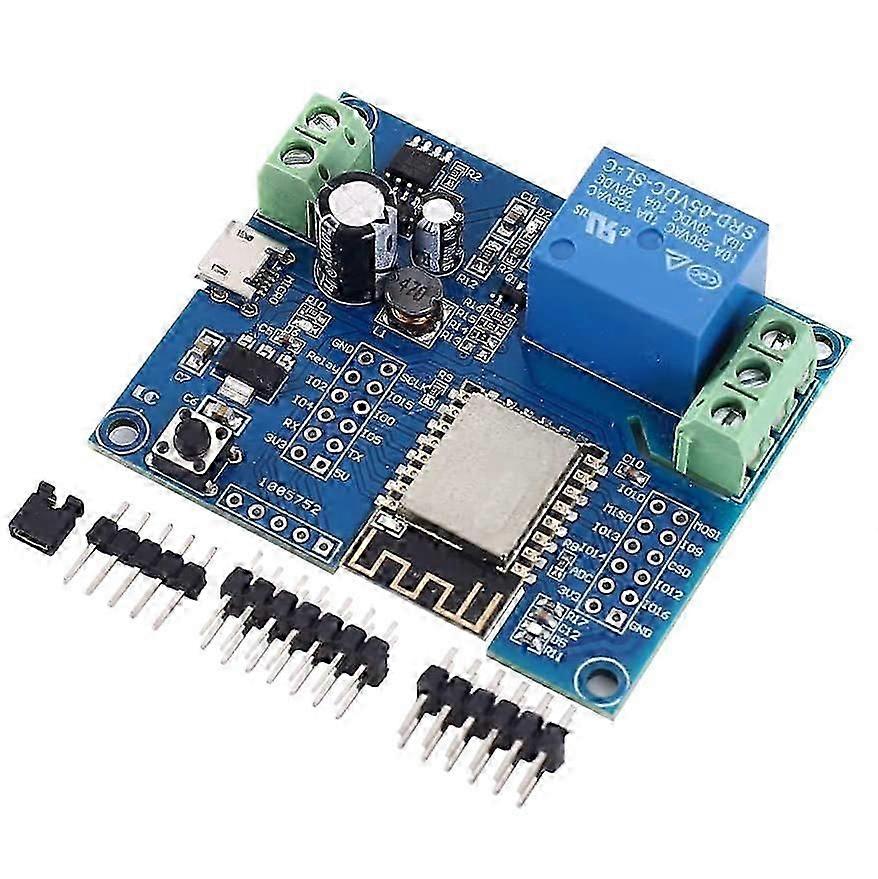 WIFI Relay Controller Module, DC 5V 8V-80V ESP8266 Wireless Controller Module ESP-12F compatible with IOT Smart Home APP