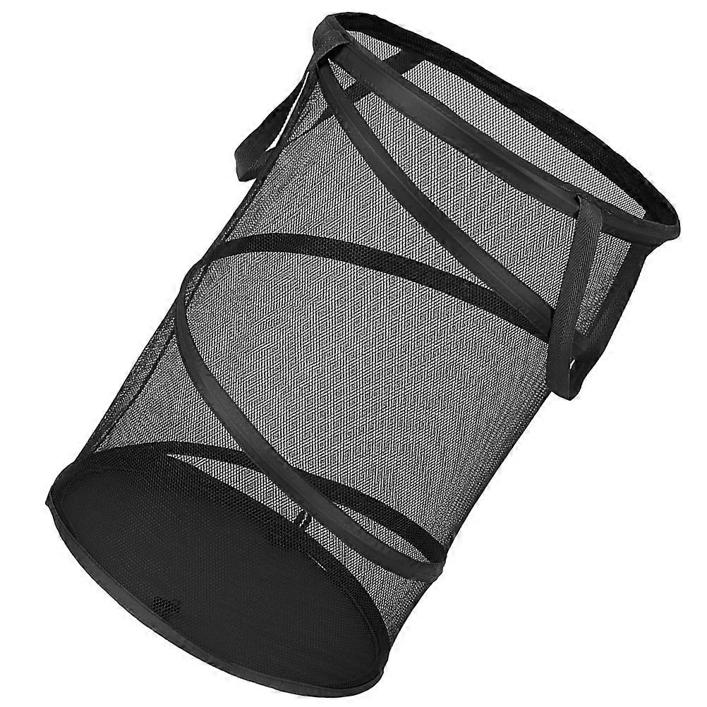 Laundry Mesh Basket Foldable Clothes Container for Bedroom Use
