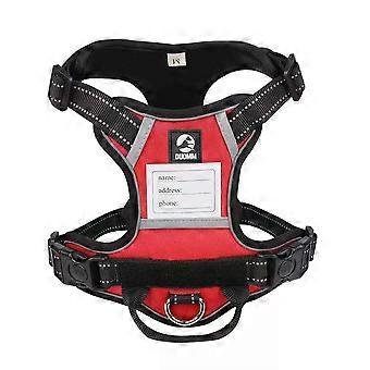 Large dog harness anti-escape pet harness reflective dog leash dog traction rope