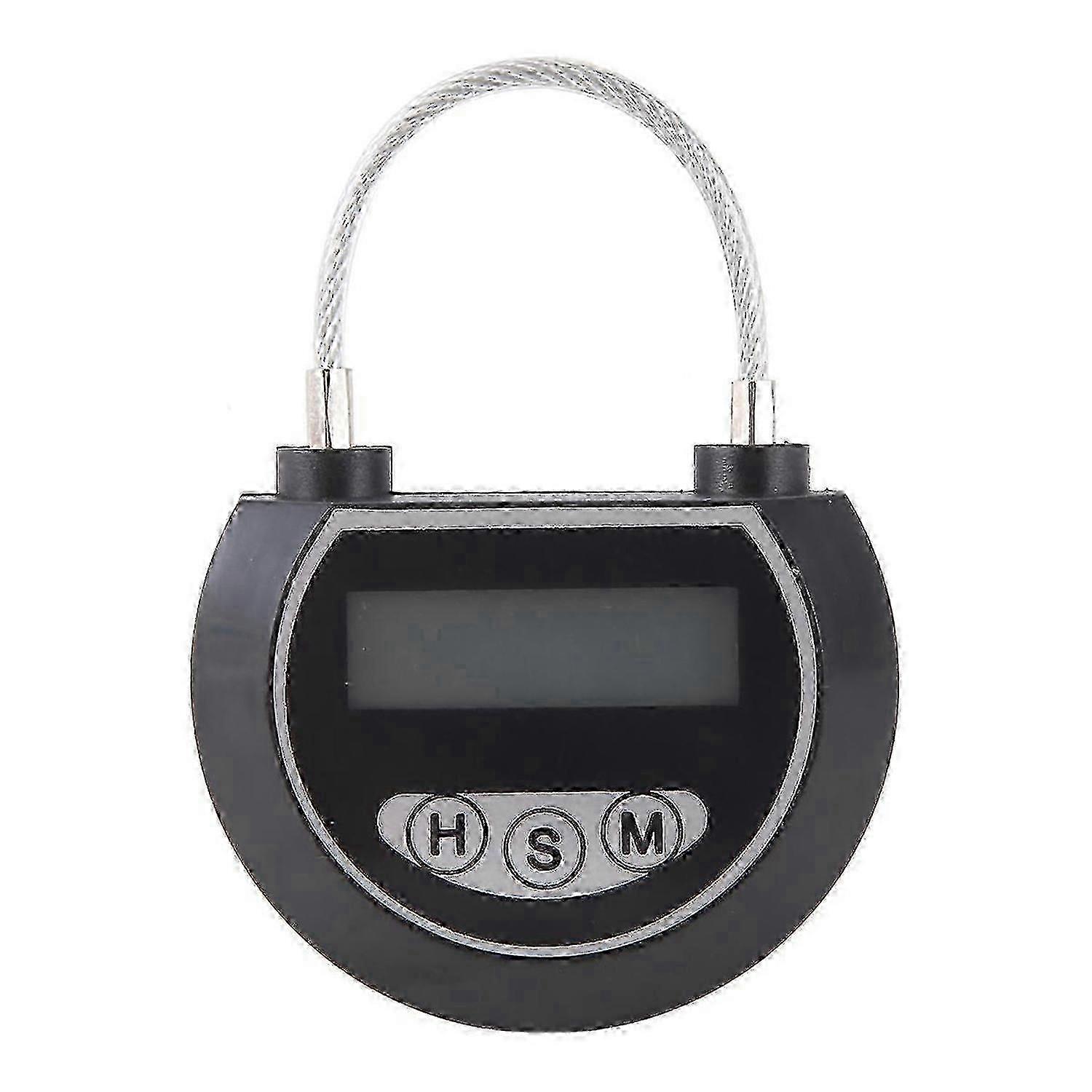 Electronic Time Lock Timer Lock Container Multi Function Time Lock Bin for Toys Black