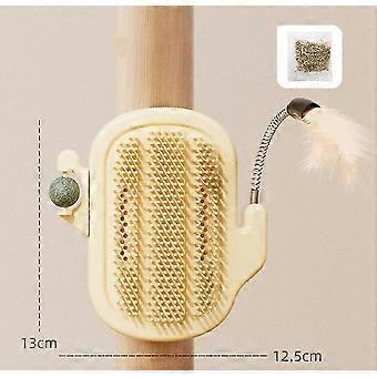 3 in 1 Cat Self Groomer Brush,Cactus Style Wall Corner Massage Comb Scratcher -yo2