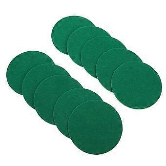 Conjunto de 10 protetores de rebatimento redondos para air hockey.