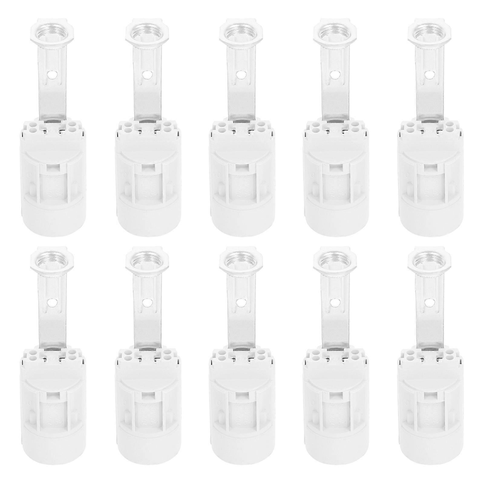 10pcs Candelabra Socket Replacement 60mm Light Socket E14 Screw Light Socket
