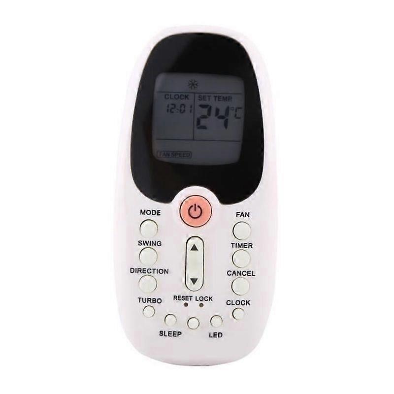 Replacement Air Conditioning Remote Control Multi-function Remote Control for Air Conditioner Easy Setting White Practical
