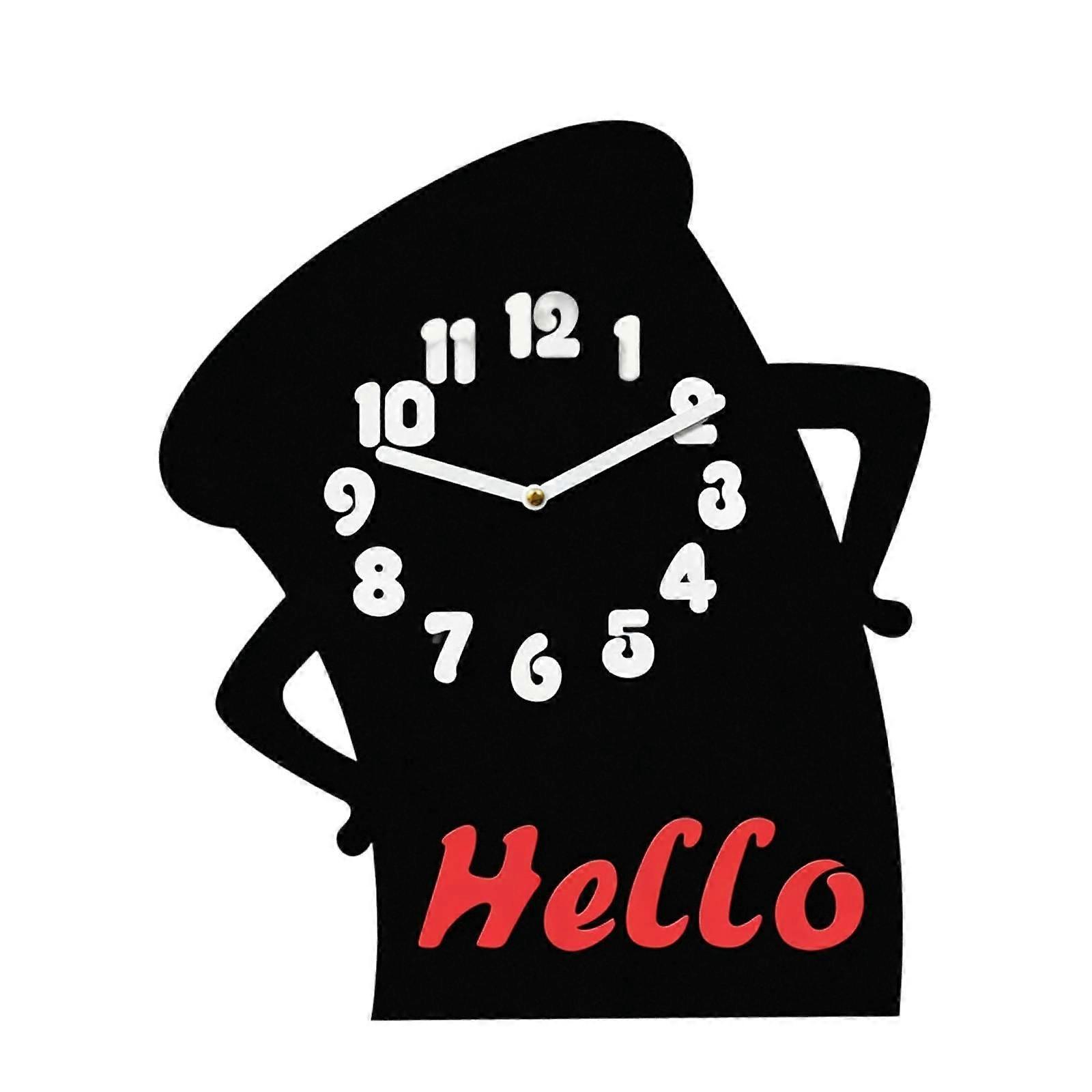 Table Clock Simple Creative Stable Base Silent Ornament Acrylic Tabletop Clock