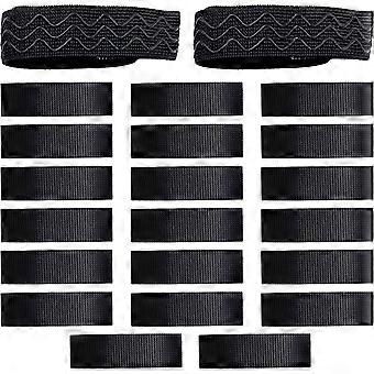 Boot Straps for Thigh High Boots with Adjustable Elastic Straps 5Sets Black