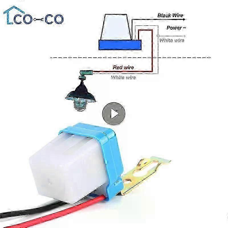 Twilight Switch 220v Twilight Sensor Light Sensor Switch Automatic On Off Control Photocell Street Lamp Light Switch Controller