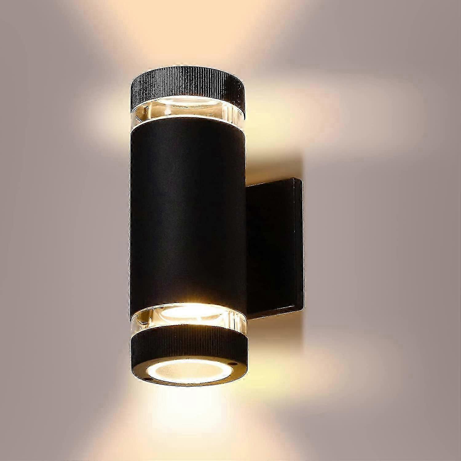 Luce da parete a led moderna e ovale per esterni su e giù