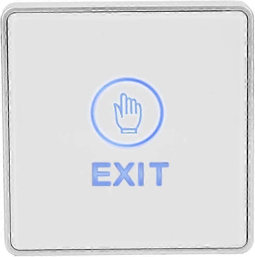 Home Security Unlock Exit Button, Touch Sensor Door Access Control System Switch compatible with Door Access Con