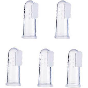 5 stuks huisdier vinger tandenborstel clip set huisdier tandheelkundige massager huisdier hond tanden zorg tool