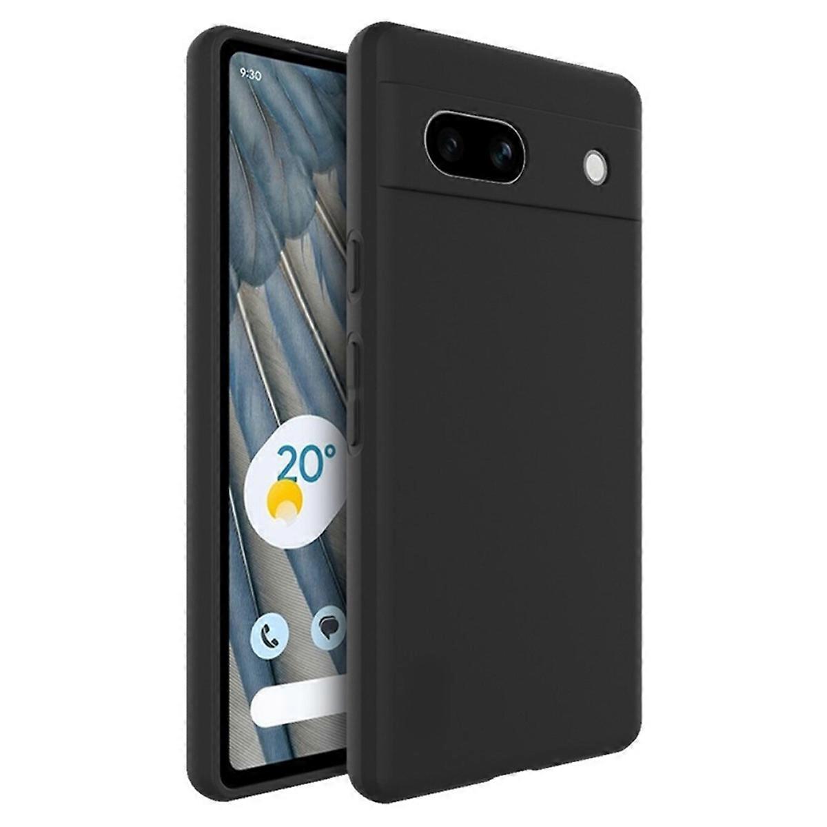 For Google Pixel 8a Silicone TPU Protective Phone Case Cover Black