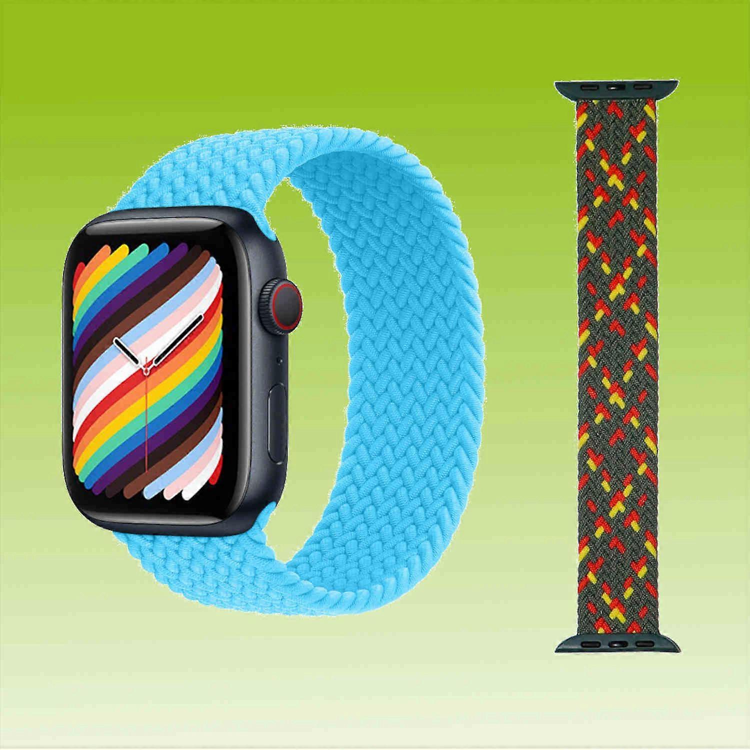 Replacement Nylon Watch Band for Apple Watch Series 10 46mm / 1 + 2 Ultra 49mm 9 / 8 / 7 45 / 6 SE 5 4 44 / 3 2 1 42mm