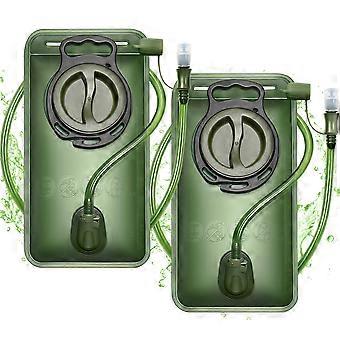 2 Pack 1.5L Hydration Bladder Leak Proof BPA Water Reservoir for Hiking Camping Cycling