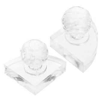 DIY Eyeshadow Pressing Stamper Cosmetic Tool for Powder Blusher 6Pcs Transparent