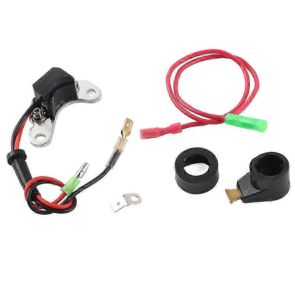Electronic Ignition Points Conversion Kit, Solid-State Distributor, Higher Voltage Output for Classic Cars, Compatible with Lucas 25D
