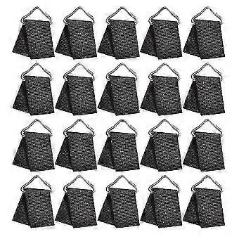 2026 20 Sets of Trampoline Triangle Buckles Metal Triangle Rings V-shaped Triangle Rings and Webbing