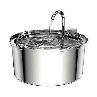 Automatischer Trinkbrunnen aus Edelstahl für Katzen, 3,2 l/108 oz, Haustier-Wasserspender für Hunde