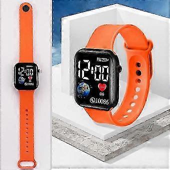 Kids Waterproof Digital Electronic Watch Children Boys Girls LED Watches Sports White