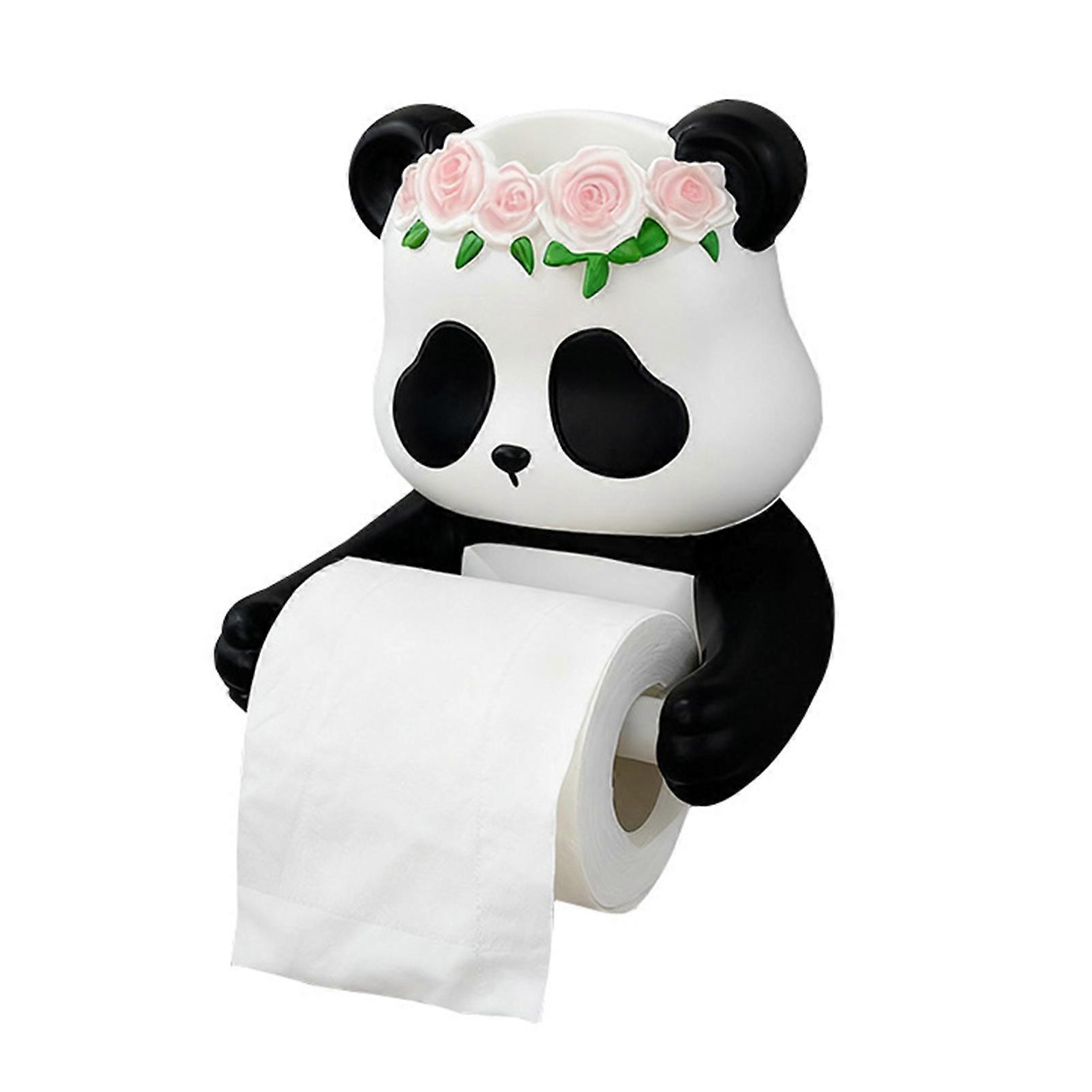 Tissue Storage Rack with Panda Design for Bathroom and Kitchen