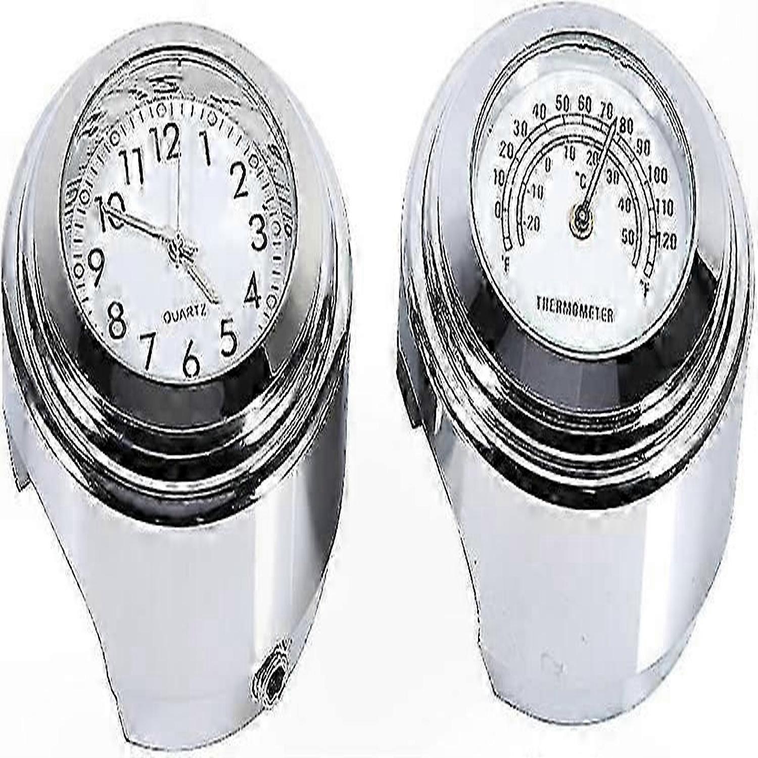 Waterproof Digital Clock and Thermometer for 7/8" Handlebars