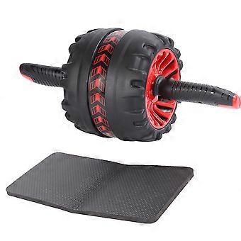 Abdominal Exercise Roller for Core Strengthening with Anti-Skid Design Red
