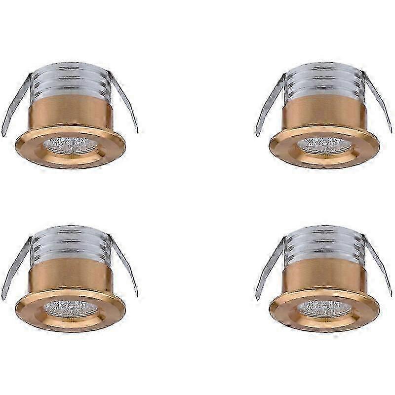 3W Neutral White Mini LED Recessed Spotlights 4pc Pack compatible with Ceiling