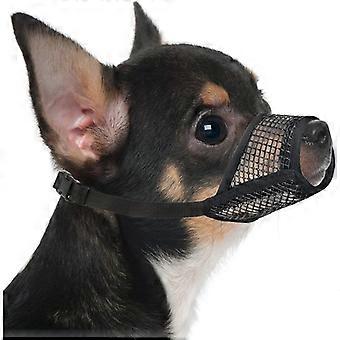 Muilkorf voor honden, zachte mesh muilkorven voor kleine honden die bijten | Muilkorf voor Chihuahua-puppy's tegen kauwen en bijten, ademende muilkorf voor honden tijdens de verzorging.