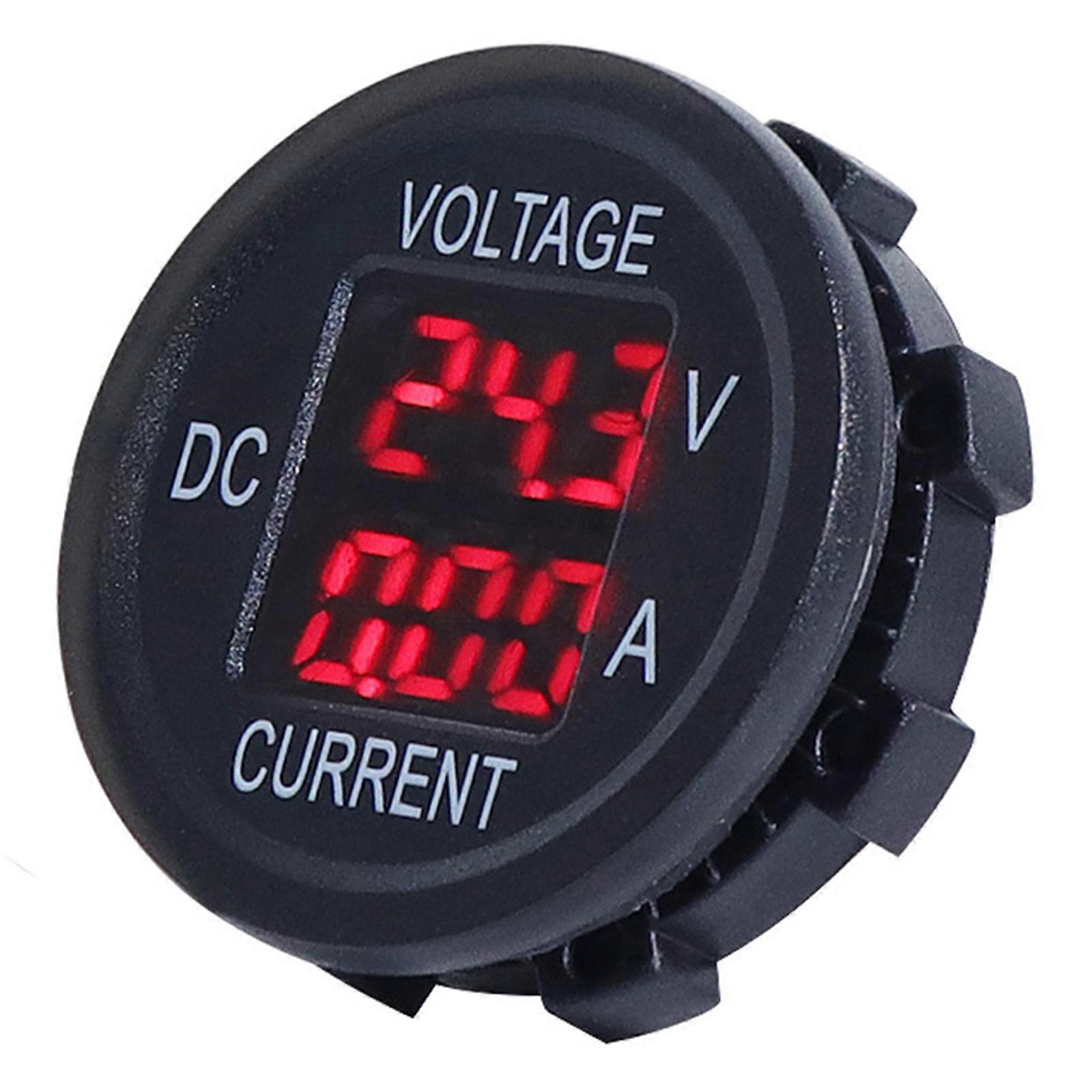 LCD Digital Display Multimeter Voltmeter Amperemeter Mätare Strömkrets För Bil