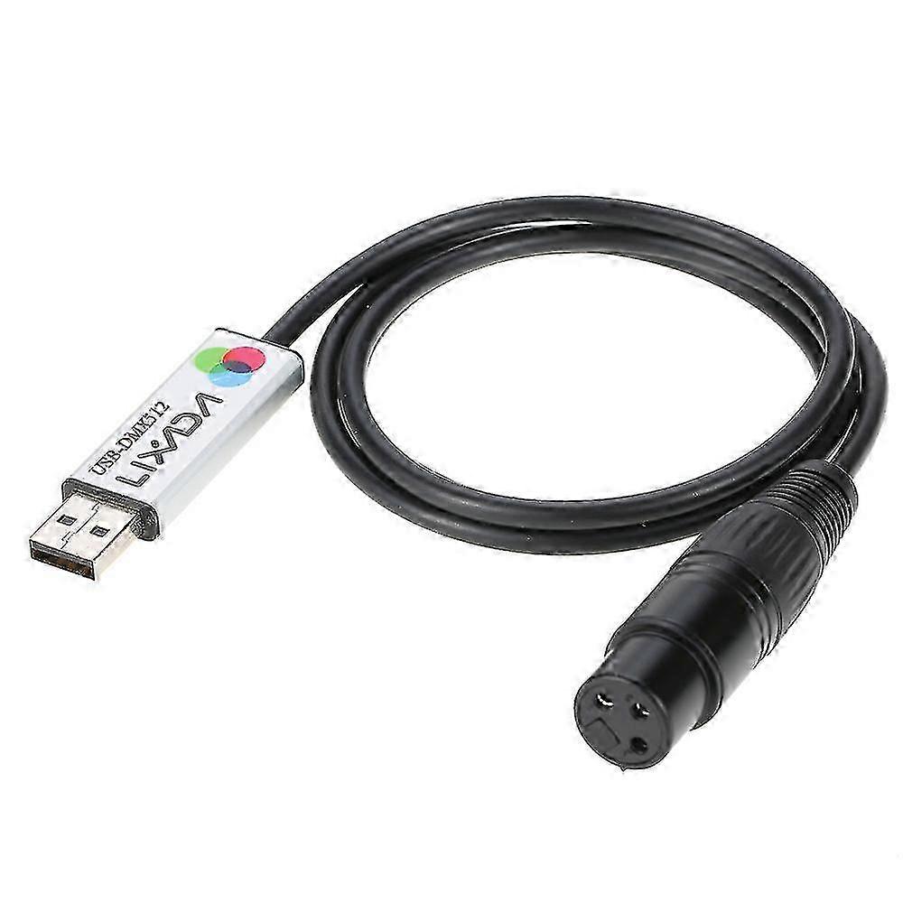 USB to DMX Interface Adapter LED DMX512 Computer PC Stage Lighting Controller Dimmer