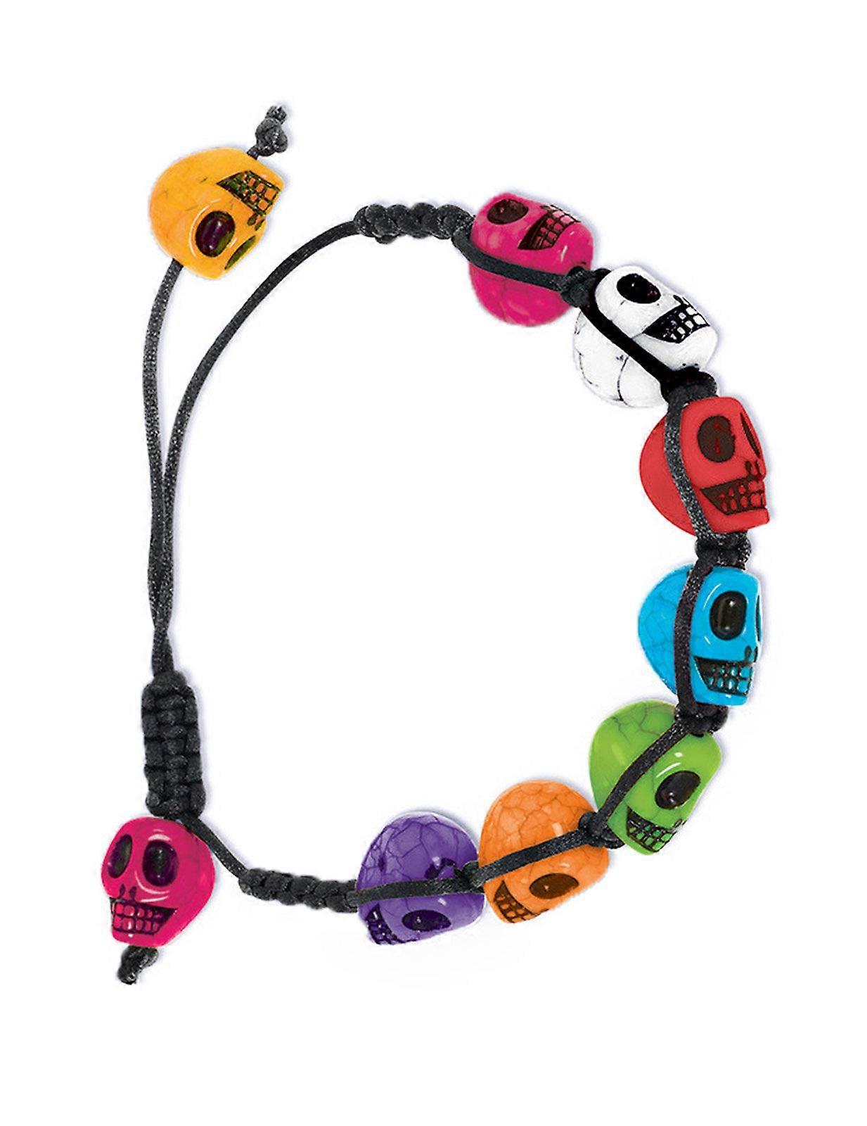 Dia de los muertos multicolor bracelet